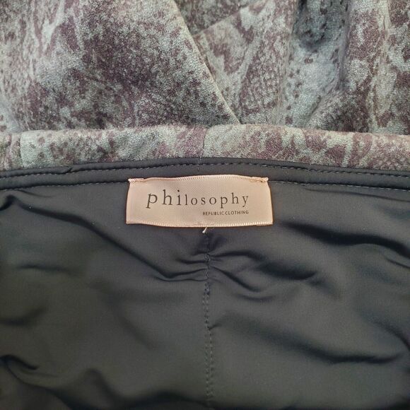 Philosophy Republic Clothing Snake Print Leggings Ponte Pants Size Sm Super Soft - Picture 5 of 13